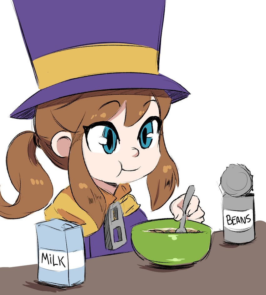hat kid (a hat in time) drawn by spicy_bardo