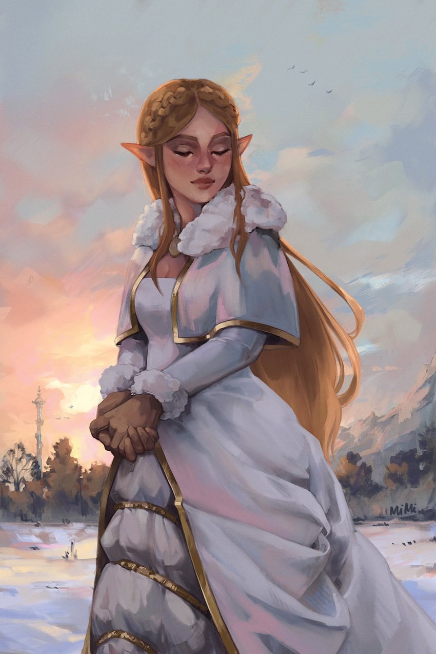 princess zelda (the legend of zelda and 1 more) drawn by mimimaru