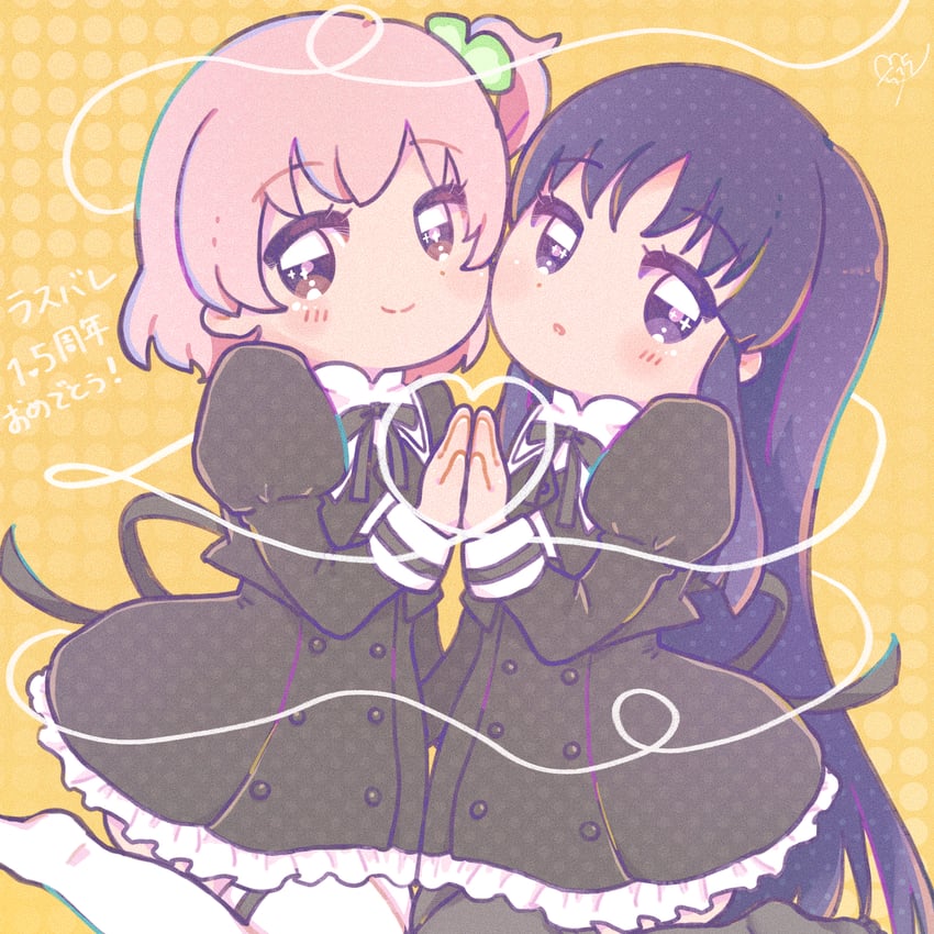 hitotsuyanagi riri and shirai yuyu (assault lily) drawn by kona_(575_dayo)