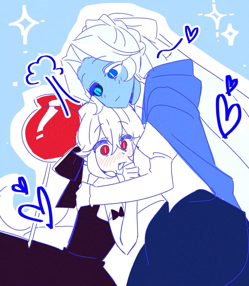 shadow milk cookie and candy apple cookie (cookie run and 1 more) drawn by toichou_butterfly