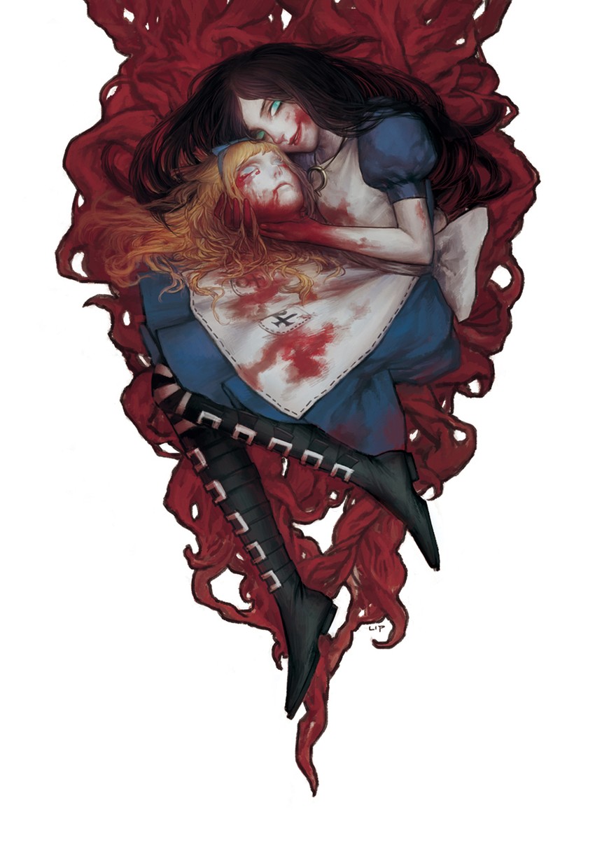 alice and alice liddell (alice's adventures in wonderland and 2 more) drawn by lip_(lih8)