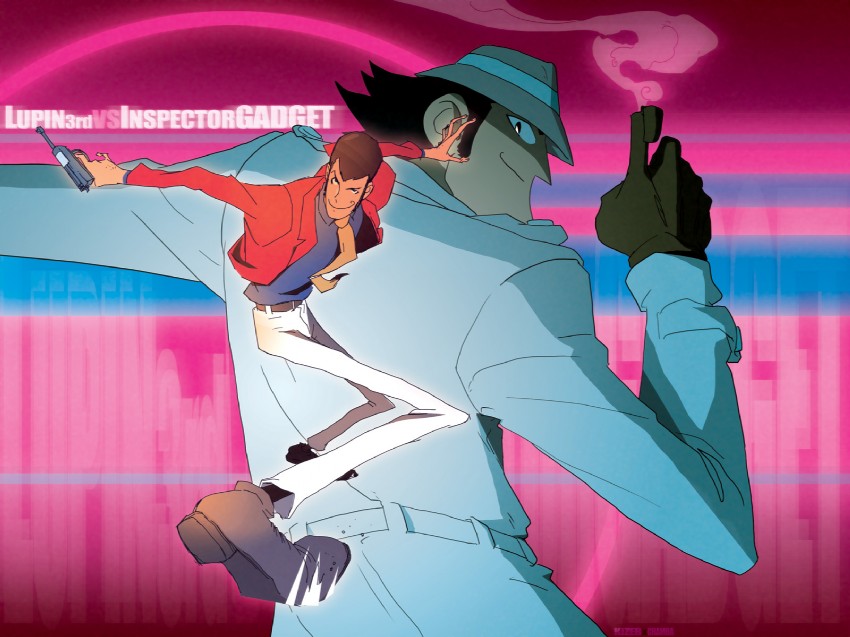 arsene lupin iii and gadget (lupin iii and 1 more) drawn by chamba