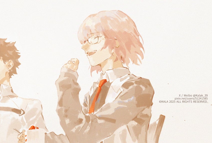 mash kyrielight and fujimaru ritsuka (fate) drawn by kalak_39