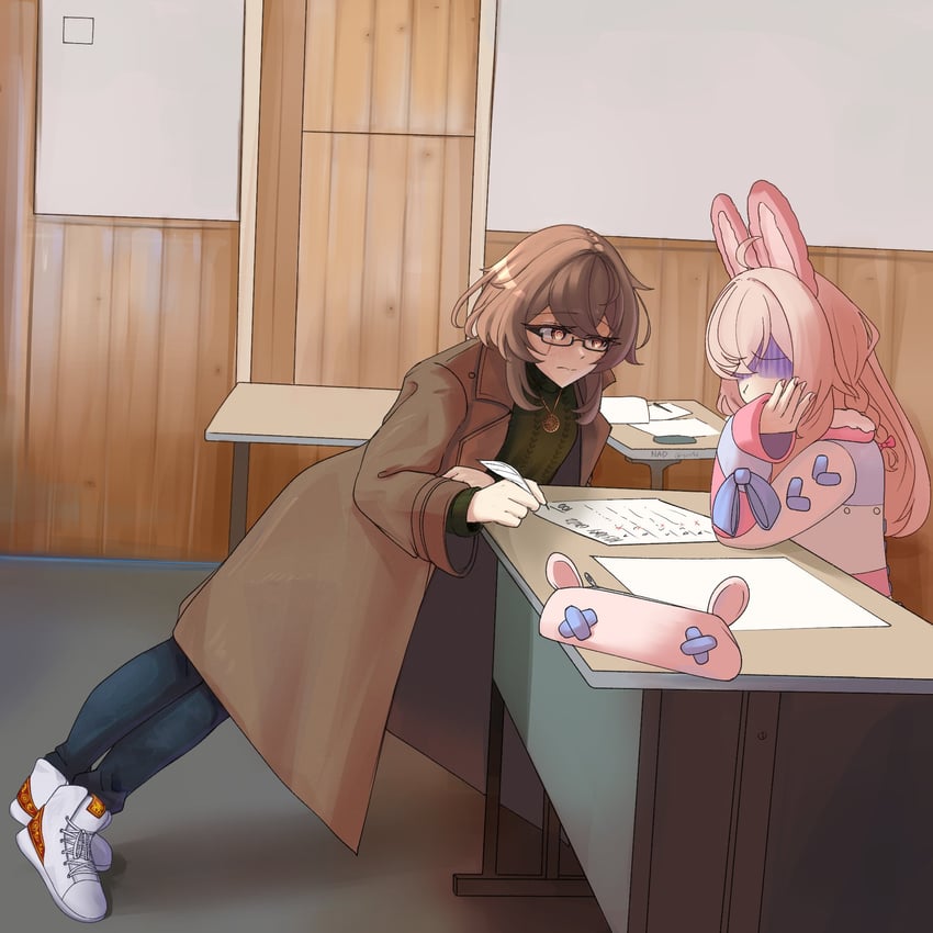 pipkin pippa, clio aite, and deal (indie virtual youtuber and 1 more) drawn by nad_(gon4d)
