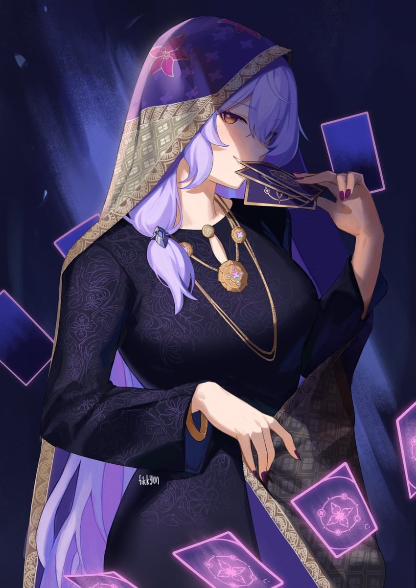 black swan (honkai and 1 more) drawn by fikkyun