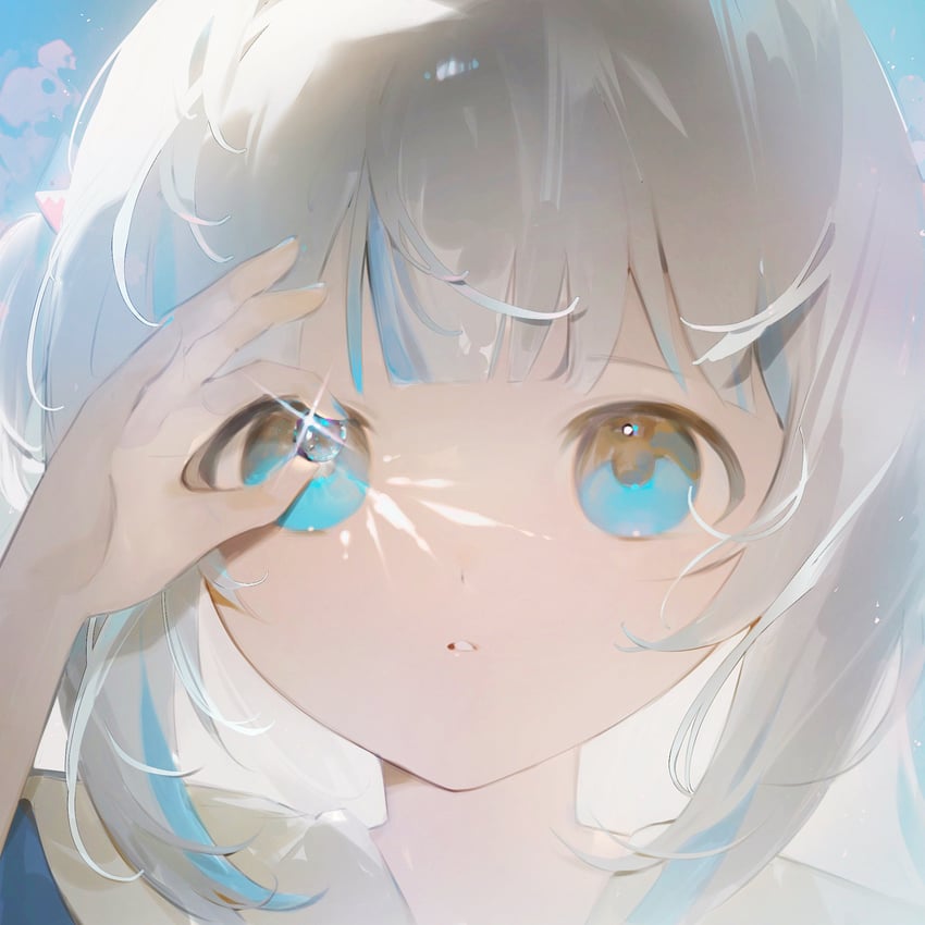 gawr gura (hololive and 1 more) drawn by ranqi070