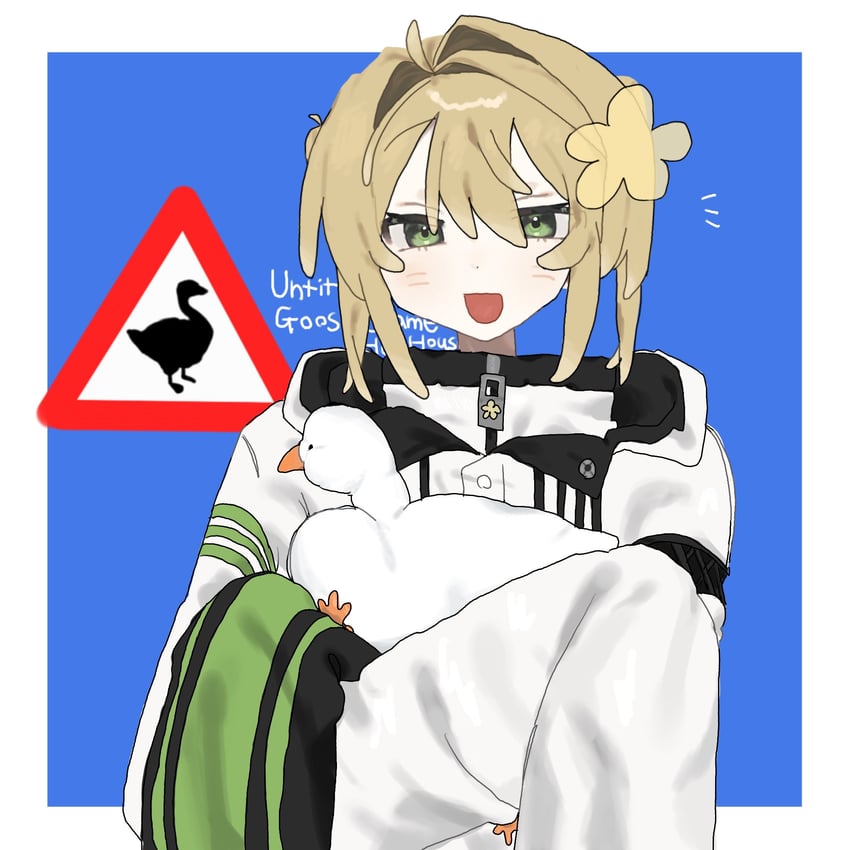 goose and hanakabana hanaka (indie virtual youtuber and 1 more) drawn by ayapu_gogo