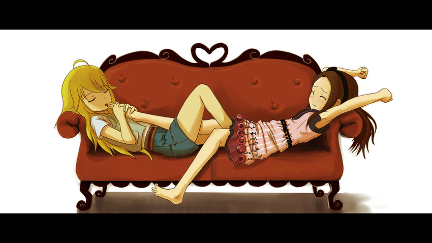 hoshii miki and minase iori (idolmaster and 1 more) drawn by double_bogey