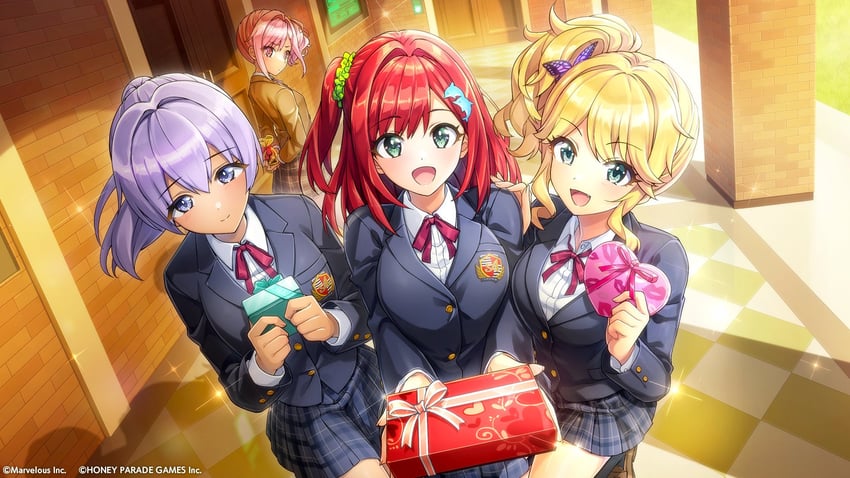 sakimiya iruka, izumi kiri, urami kana, and souma hayate (dolphin wave) drawn by ootomo_takuji