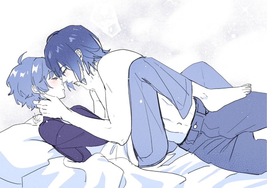 forte and hazuki (love melodies) drawn by kasutama