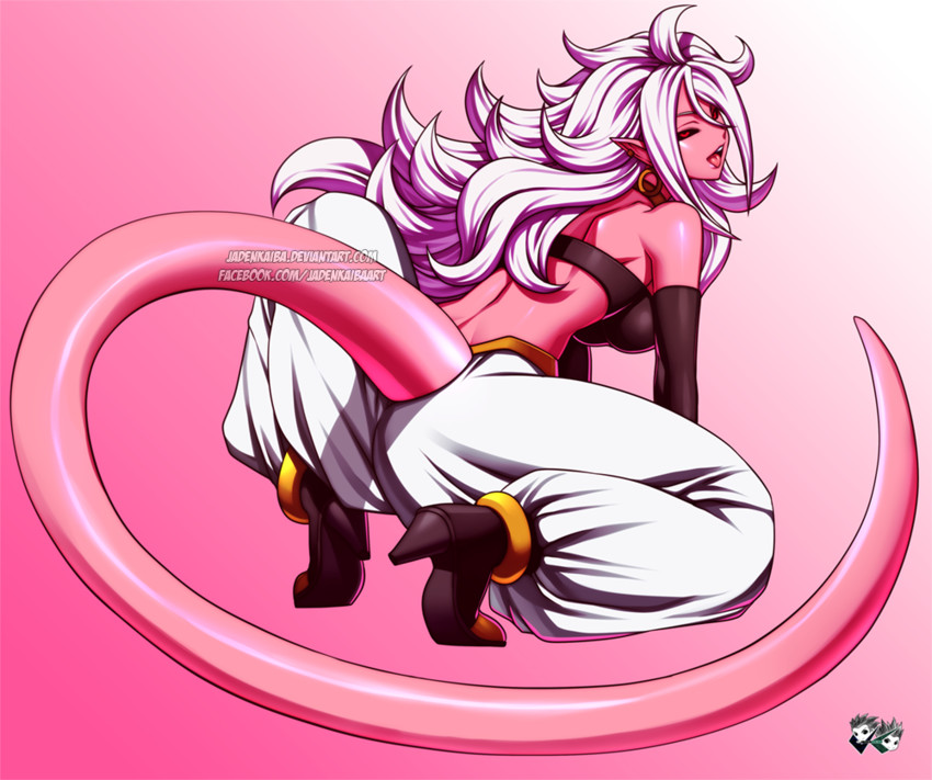 android 21 and majin android 21 (dragon ball and 1 more) drawn by jadenkaiba