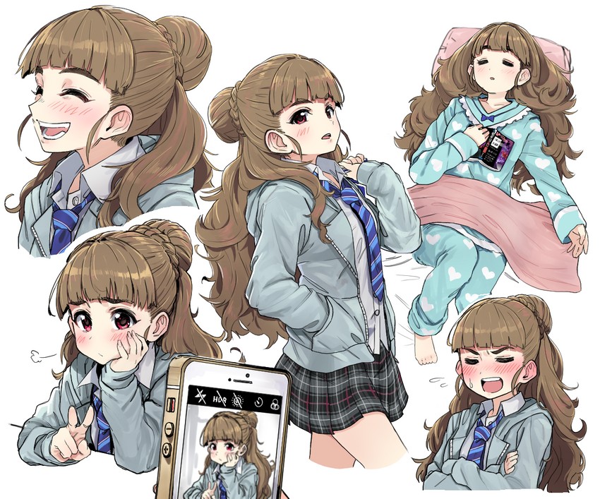 kamiya nao (idolmaster and 1 more) drawn by wataro_(watawatawatapon)