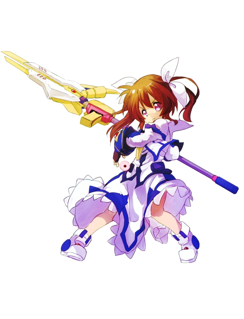 takamachi nanoha and raising heart (lyrical nanoha and 3 more) drawn by bygddd5