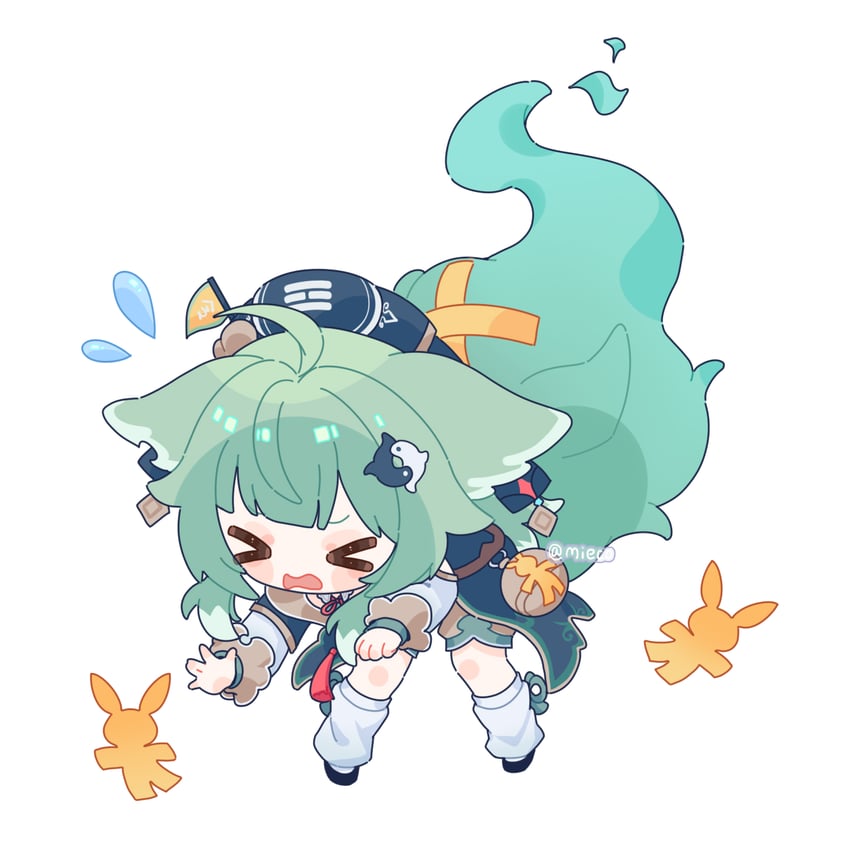huohuo and tail (honkai and 1 more) drawn by mieco_fox5242