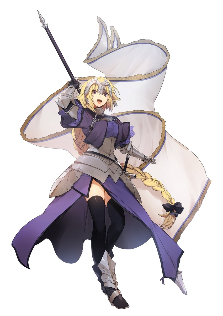 jeanne d'arc (fate and 2 more) drawn by no-kan