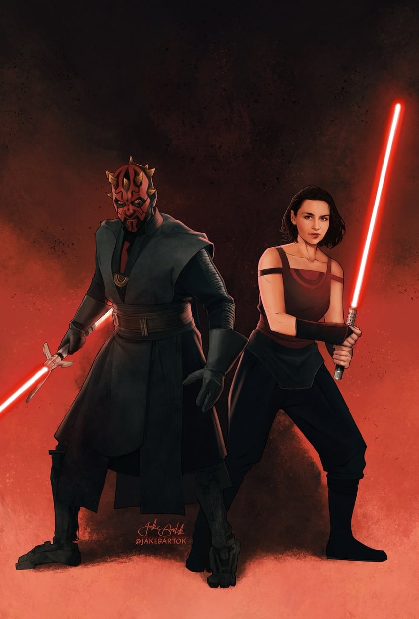 darth maul and qi'ra (star wars and 1 more) drawn by jr_bartok
