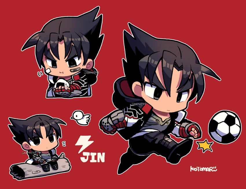 kazama jin (tekken and 1 more) drawn by kotorai