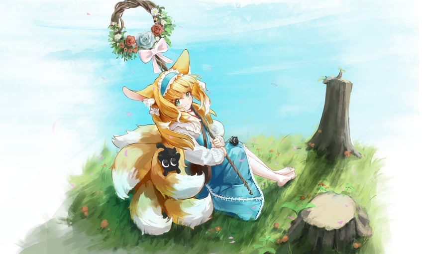 suzuran, luo xiaohei, and heixiu (arknights and 1 more) drawn by susuky