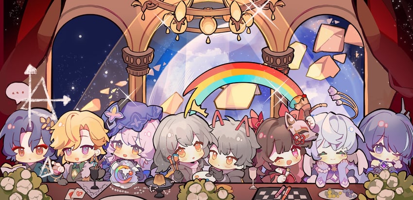 trailblazer, stelle, acheron, caelus, sparkle, and 4 more (honkai and 1 more)