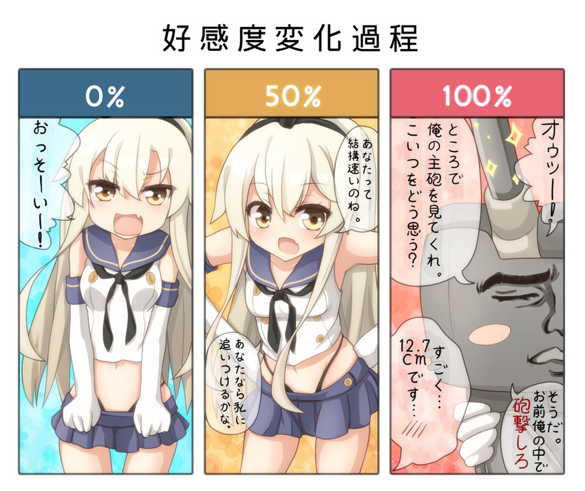 shimakaze, rensouhou-chan, and abe takakazu (kantai collection and 1 more) drawn by rateratte