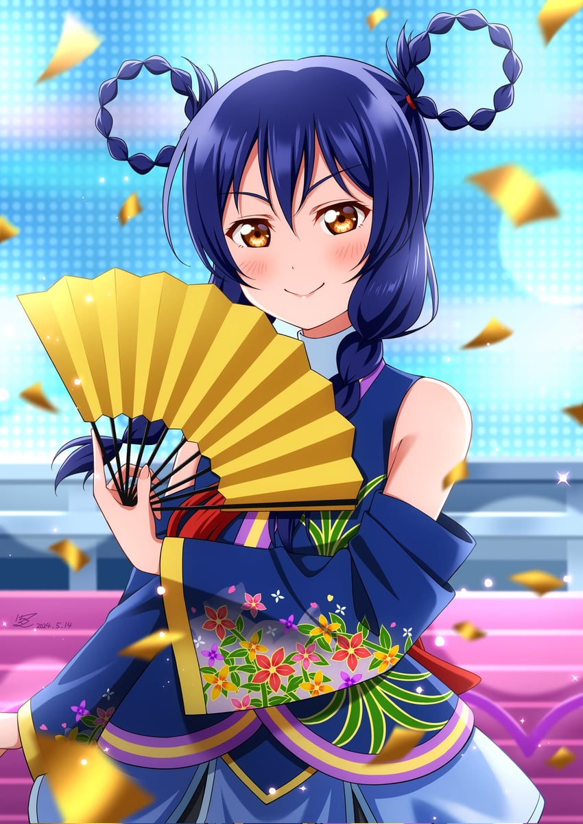 sonoda umi (love live! and 2 more) drawn by haruharo_(haruharo_7315)