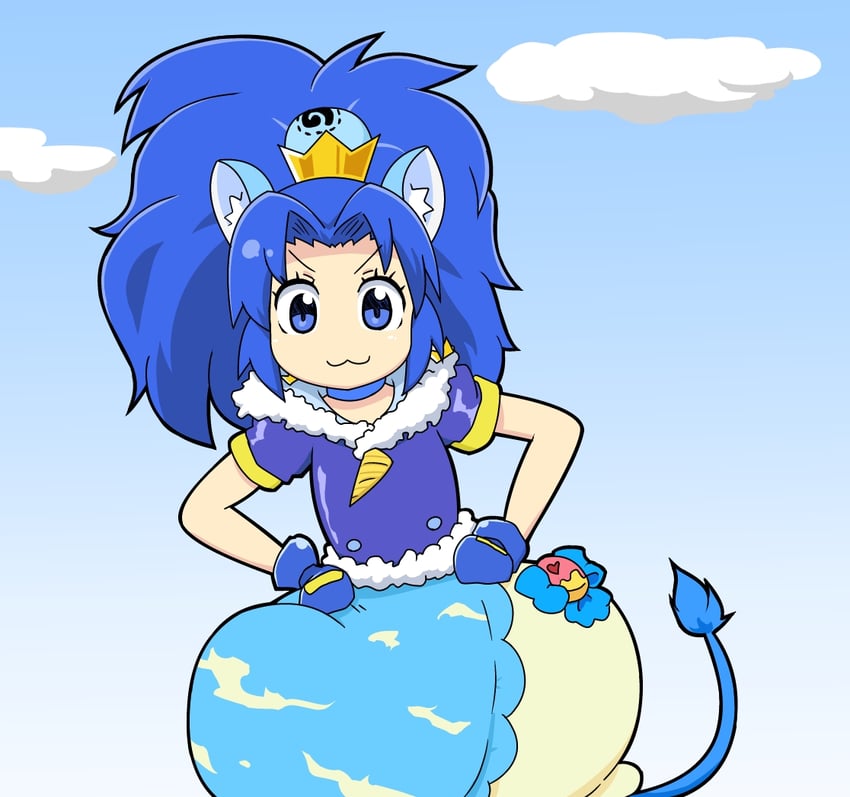 tategami aoi and cure gelato (precure and 1 more) drawn by senkou_(shippai_shoukan)