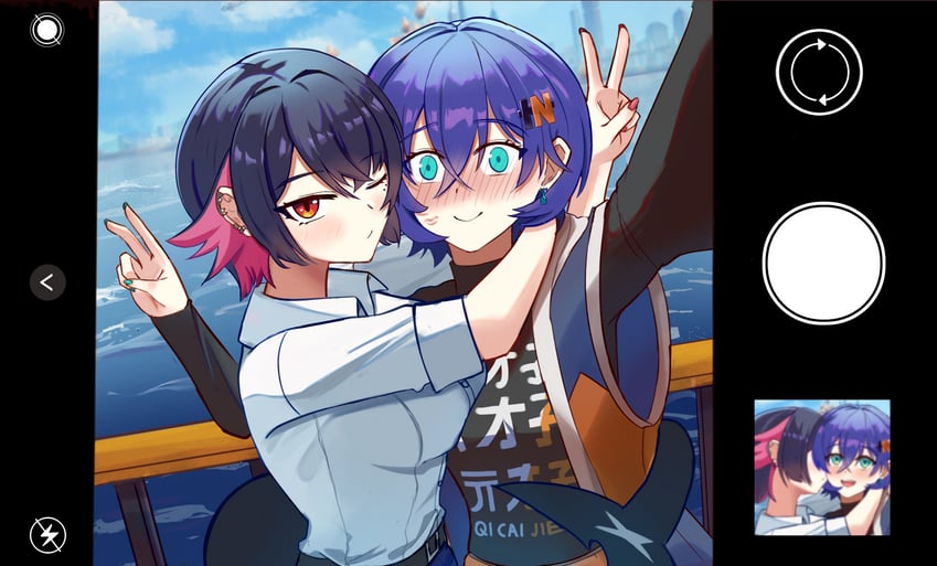 ellen joe and belle (zenless zone zero) drawn by zysora