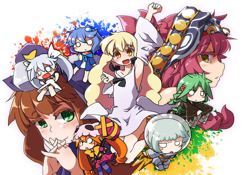 tama, piruluk, anne, eldora, and mayu (wixoss and 1 more) drawn by akaino_(akaomi)