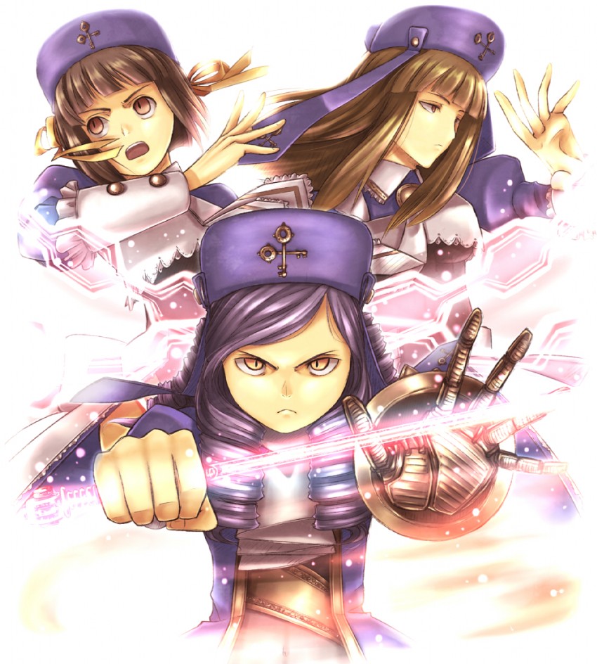 dlanor a. knox, cornelia, and gertrude (umineko no naku koro ni) drawn by jailbird