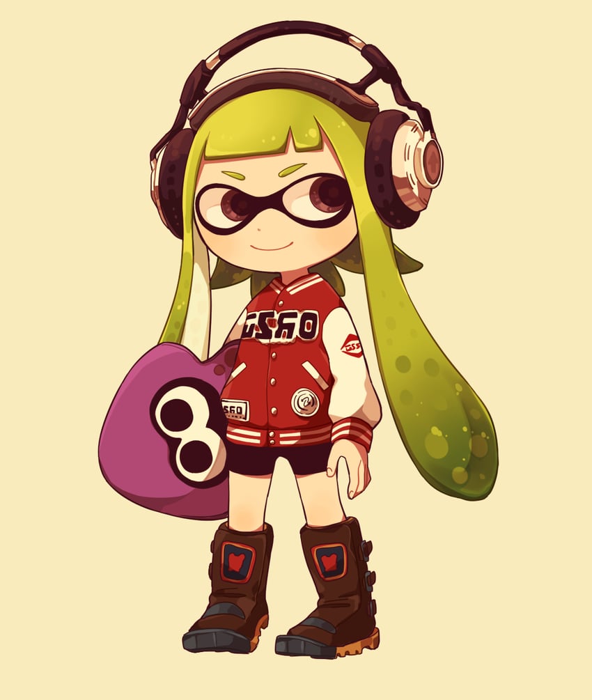inkling player character and inkling girl (splatoon and 1 more) drawn by ma-to