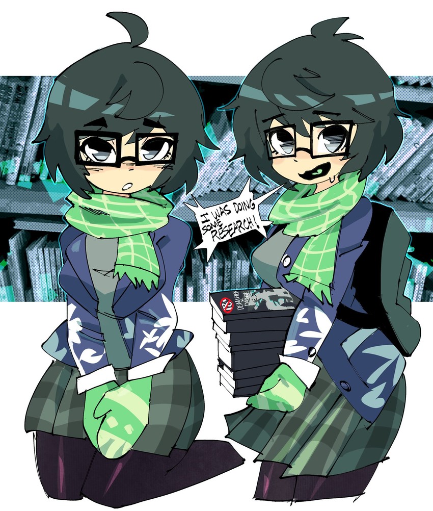 demi-fiend and atsuta miyazu (shin megami tensei and 2 more) drawn by jiansketch