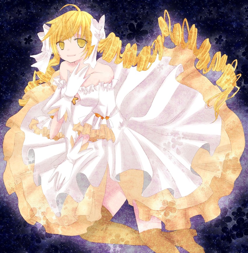 kaname madoka, tomoe mami, and ultimate madoka (mahou shoujo madoka magica) drawn by ruhino
