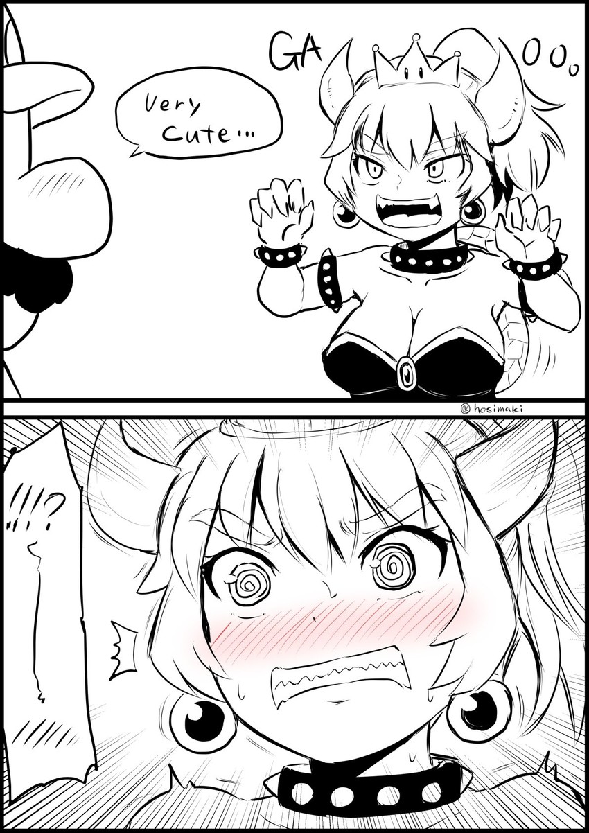 mario and bowsette (mario and 1 more) drawn by yano_toshinori