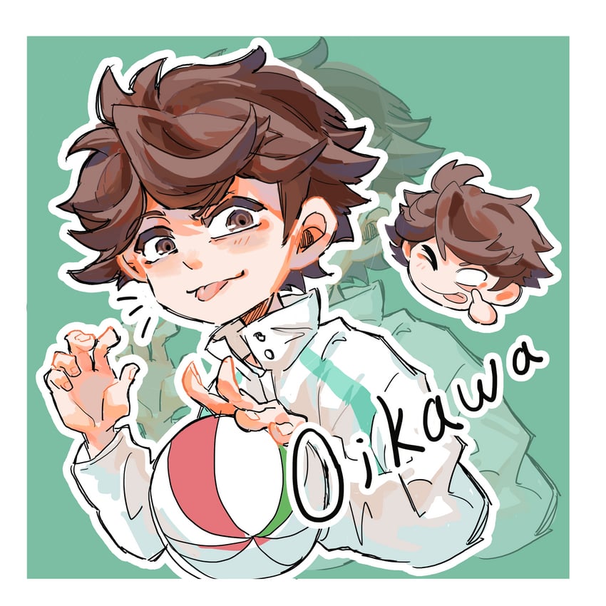 oikawa tooru (haikyuu!!) drawn by kai_sang_juezan_cuan_fan_zhong