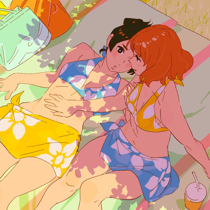 oumae kumiko and kousaka reina (hibike! euphonium) drawn by 55bata6rou