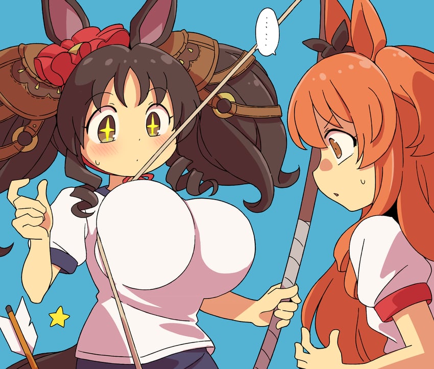 mayano top gun and marvelous sunday (umamusume) drawn by mutsu_(hasepix)