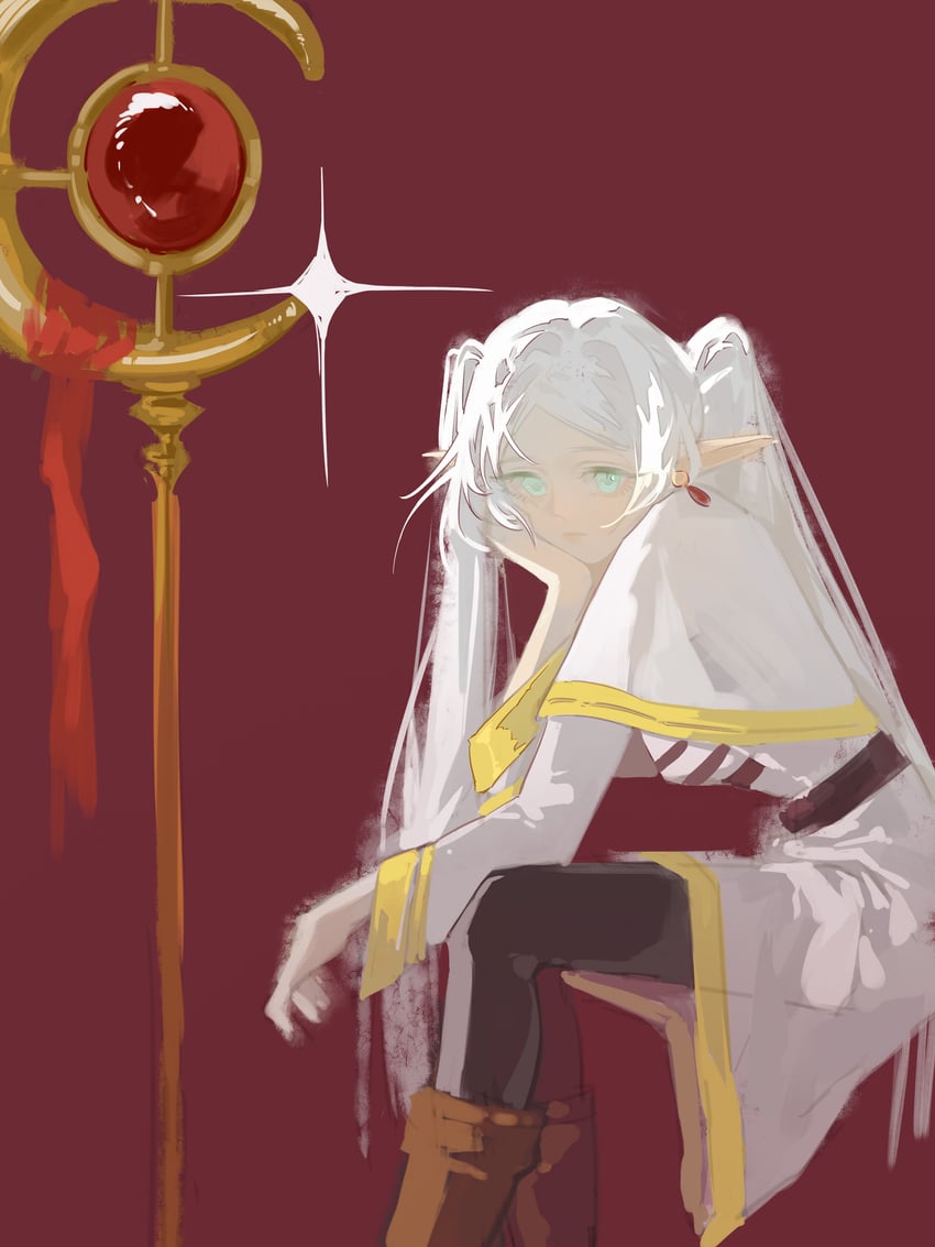 frieren (sousou no frieren) drawn by yuan_a_zi_a