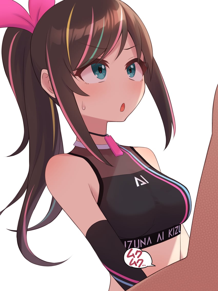 kizuna ai (kizuna ai inc.) drawn by organ_rn