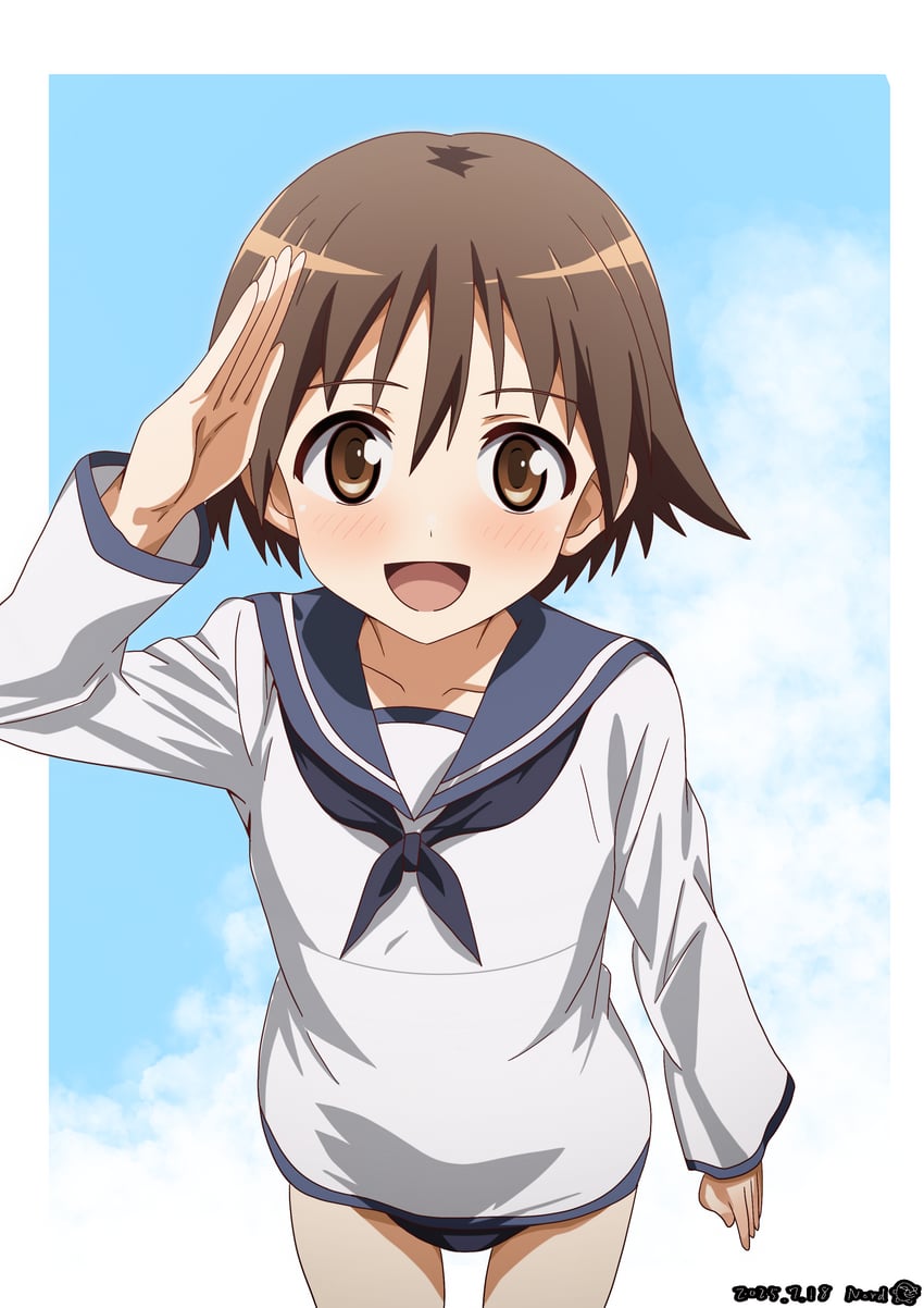 miyafuji yoshika (world witches series and 1 more) drawn by sakuraisine