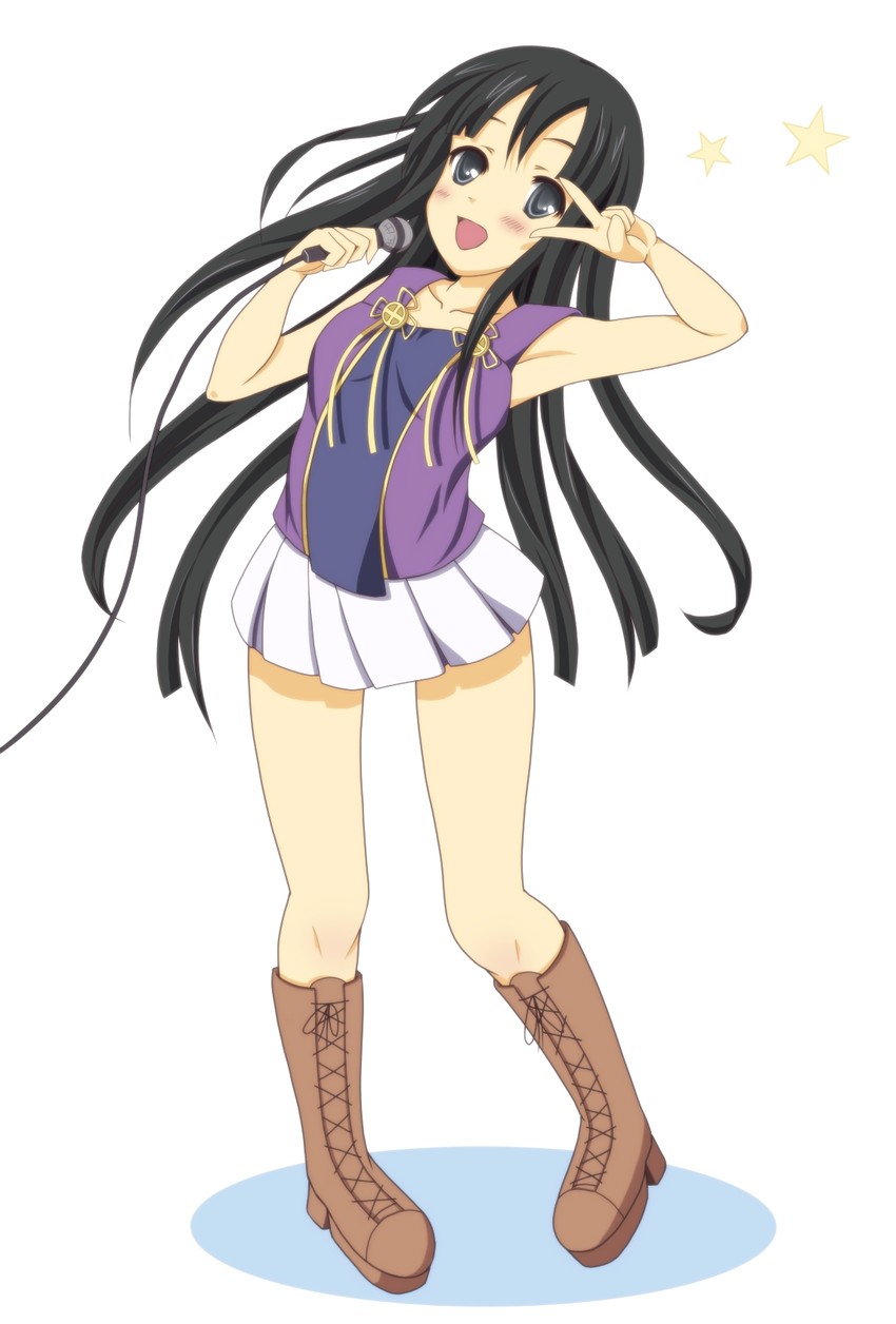 akiyama mio and nagi (k-on! and 1 more) drawn by norton_(apricot_notes)
