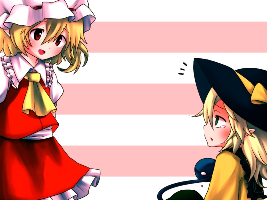 flandre scarlet and komeiji koishi (touhou) drawn by yuka_yukiusa