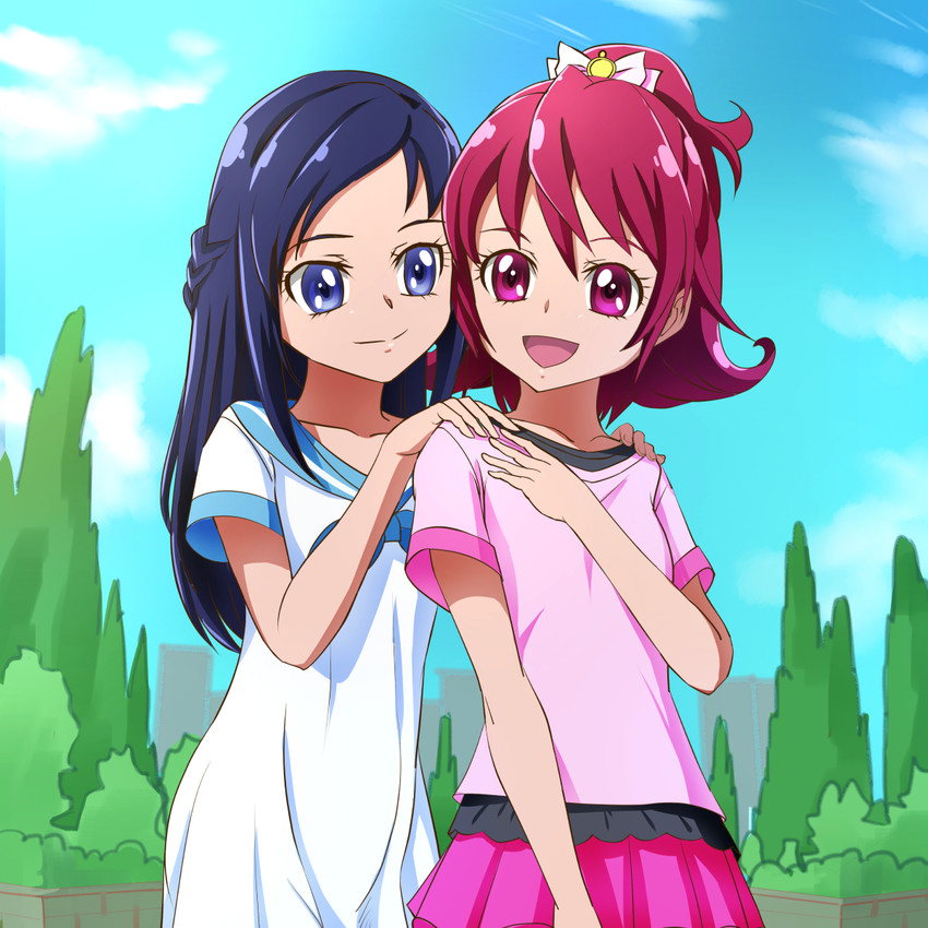 hishikawa rikka and aida mana (precure and 1 more) drawn by mont_blanc_(heartcatch_ayaya)