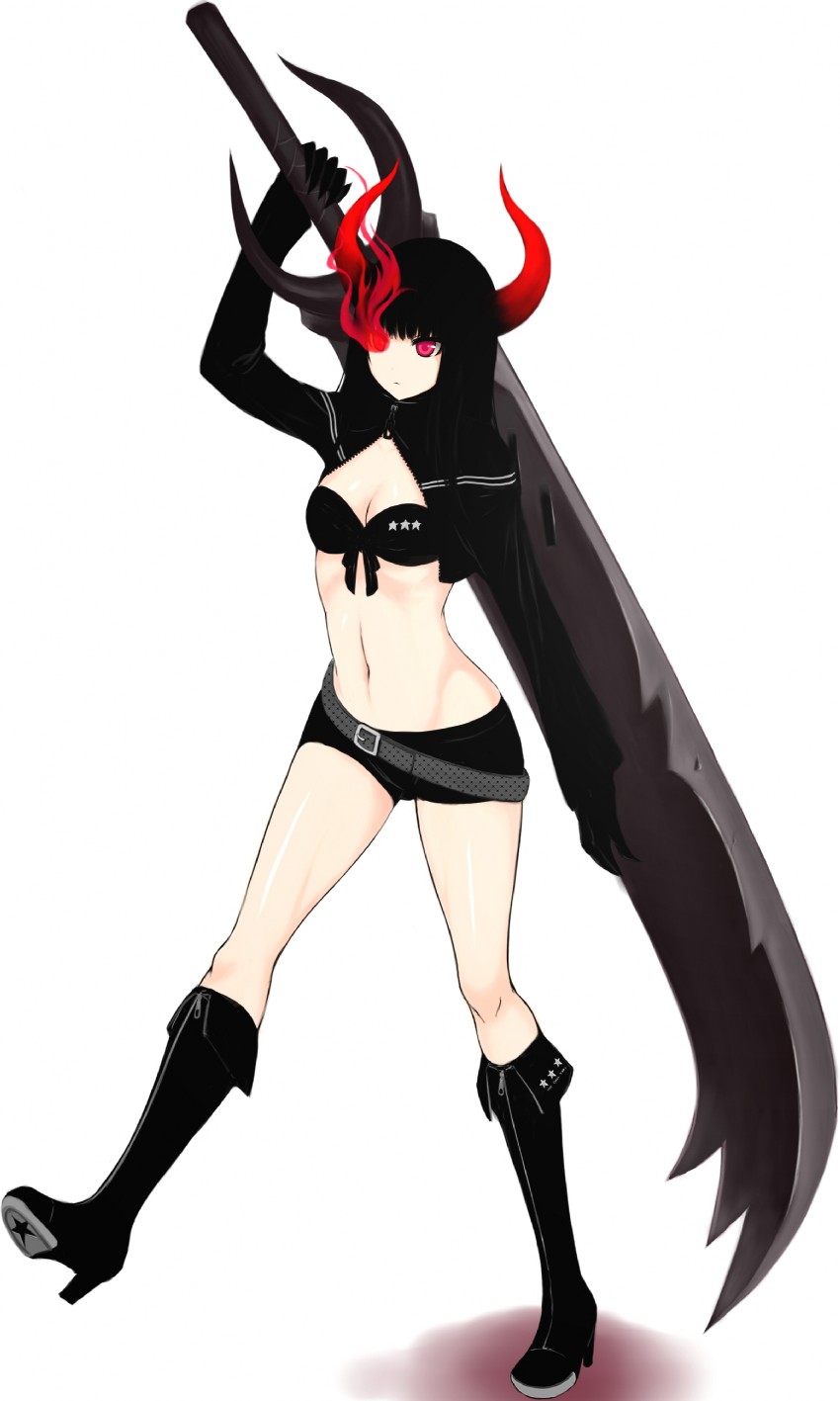 black gold saw (black rock shooter) drawn by lang_(chikage36)