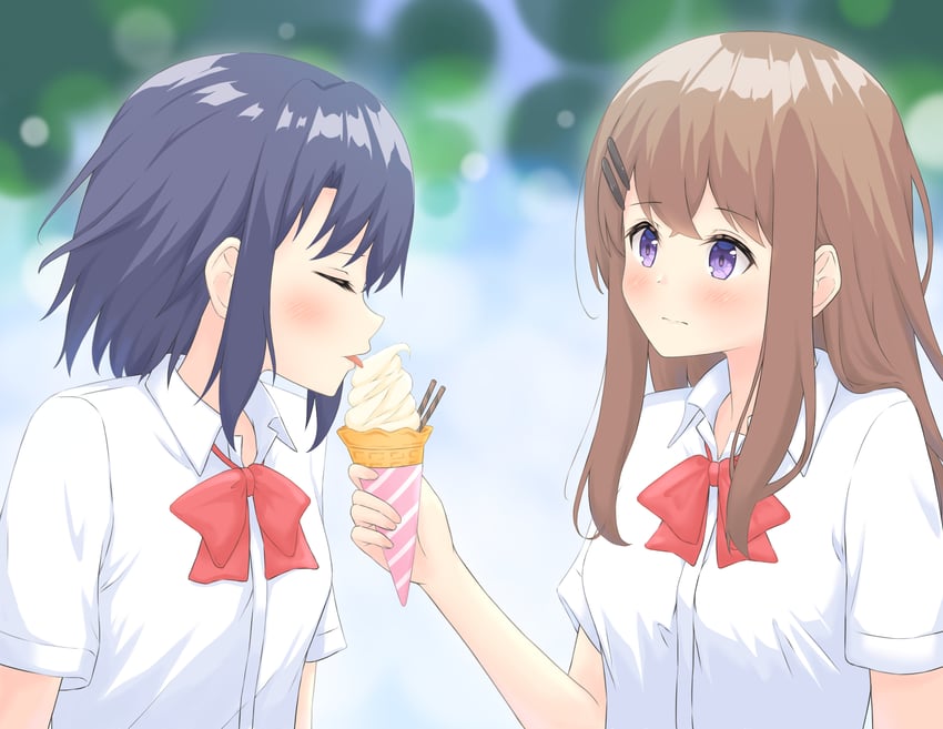 adachi sakura and shimamura hougetsu (adachi to shimamura) drawn by twinklemelon