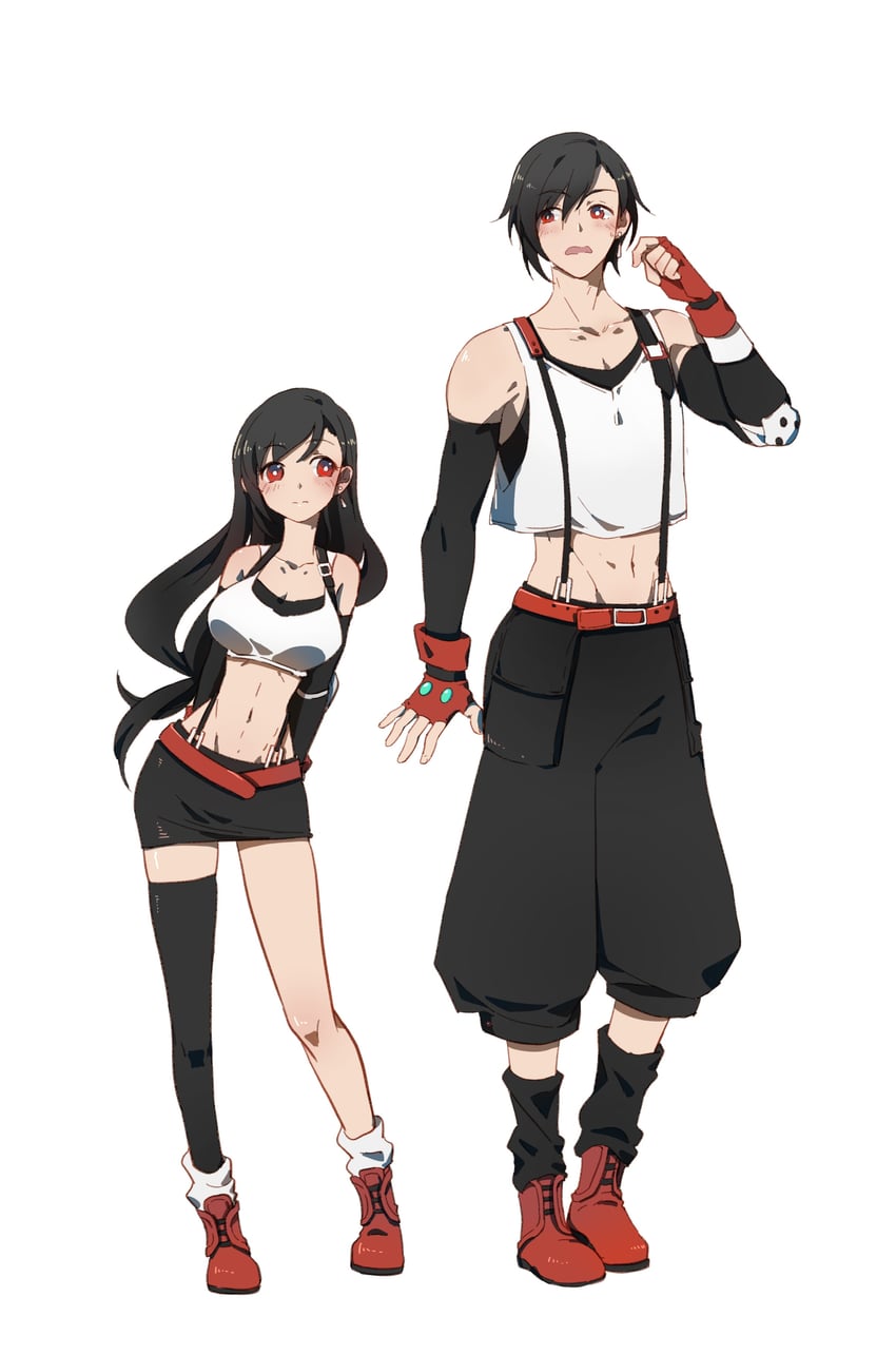 tifa lockhart (final fantasy and 1 more) drawn by fermium.ice