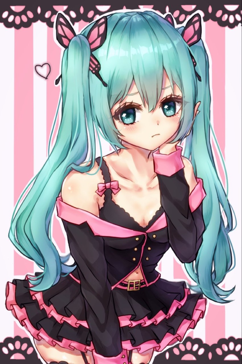 hatsune miku (vocaloid and 1 more) drawn by geofu39