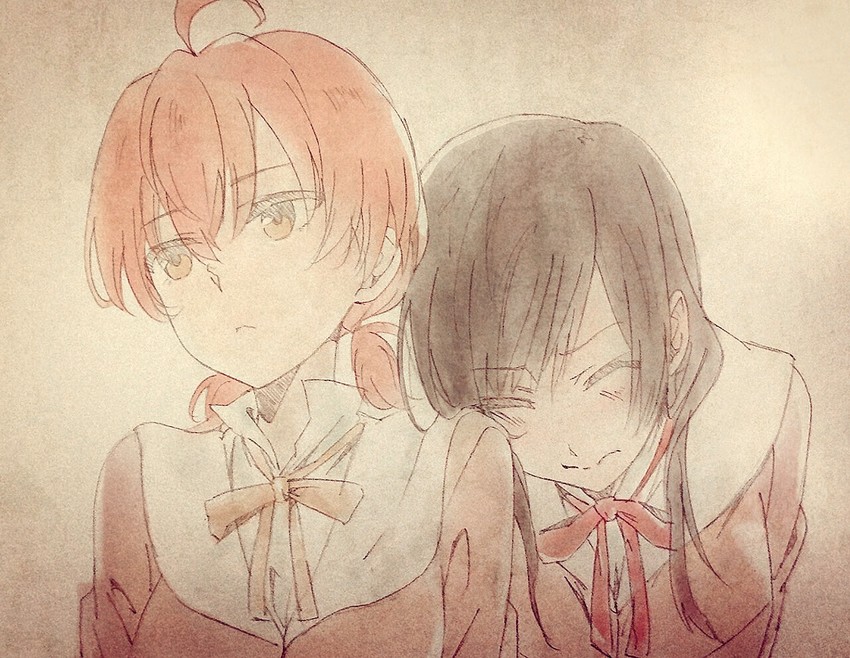 koito yuu and nanami touko (yagate kimi ni naru) drawn by isshoo_(harunoyo)