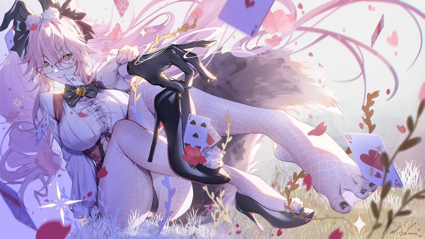 tamamo and koyanskaya (fate and 1 more) drawn by kurisu_illusia_(kurisuillu)
