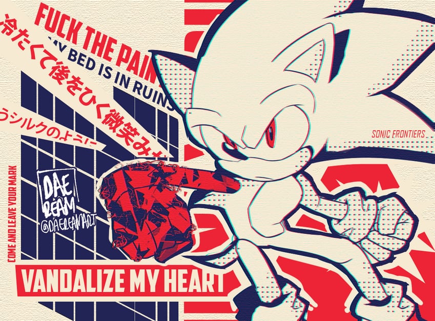 sonic the hedgehog (sonic and 1 more) drawn by daeream