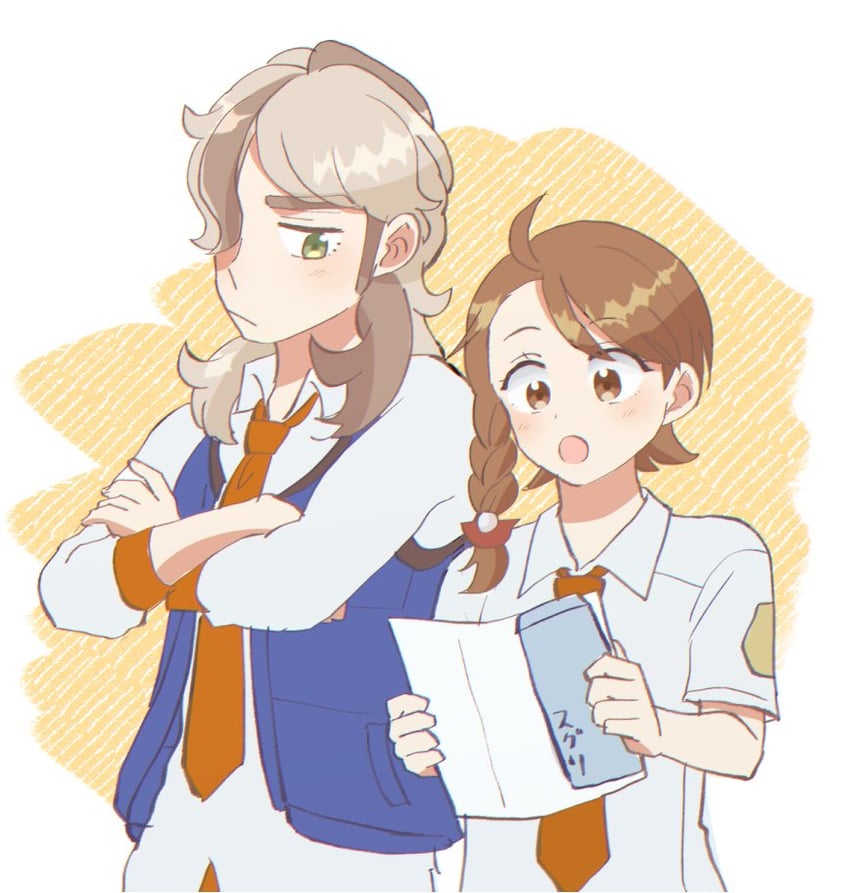 juliana and arven (pokemon and 1 more) drawn by wa38ma